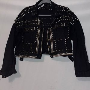 Studded denim jacket